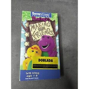 Barneys Making New Friends Sing A Long Collection Vhs Tape Spanish Version 1995